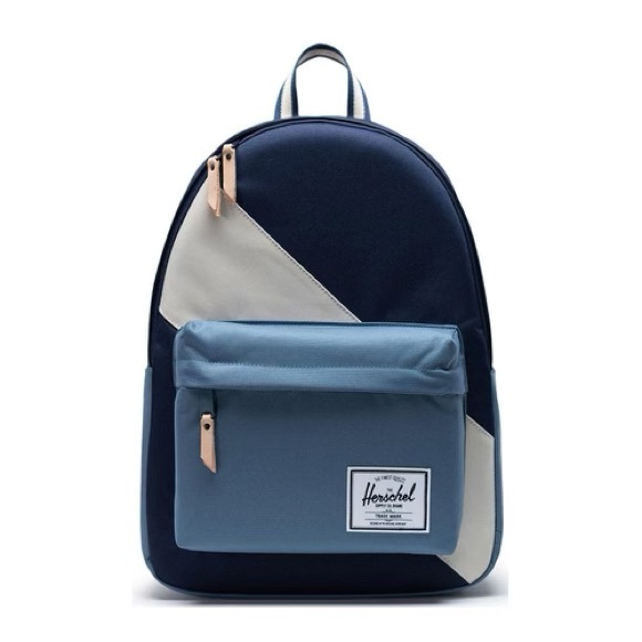 Herschel Classic XL 600D Poly - Peacoat/Blue Mirage/Pelican Backpack - Picture 1 of 8